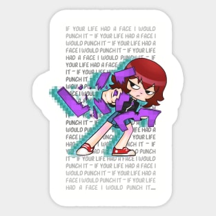 Kim Pine Life Punch! Sticker